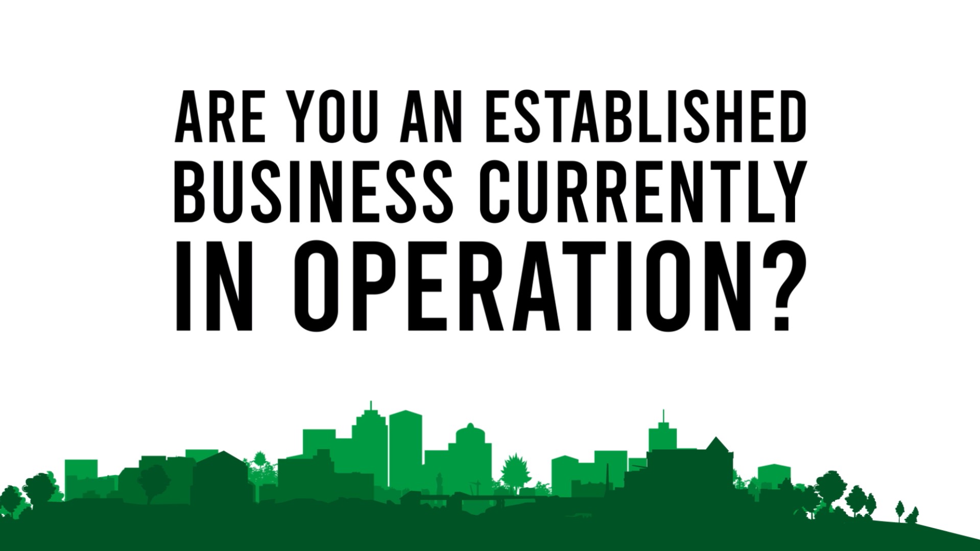 Are you an established business currently in operation?